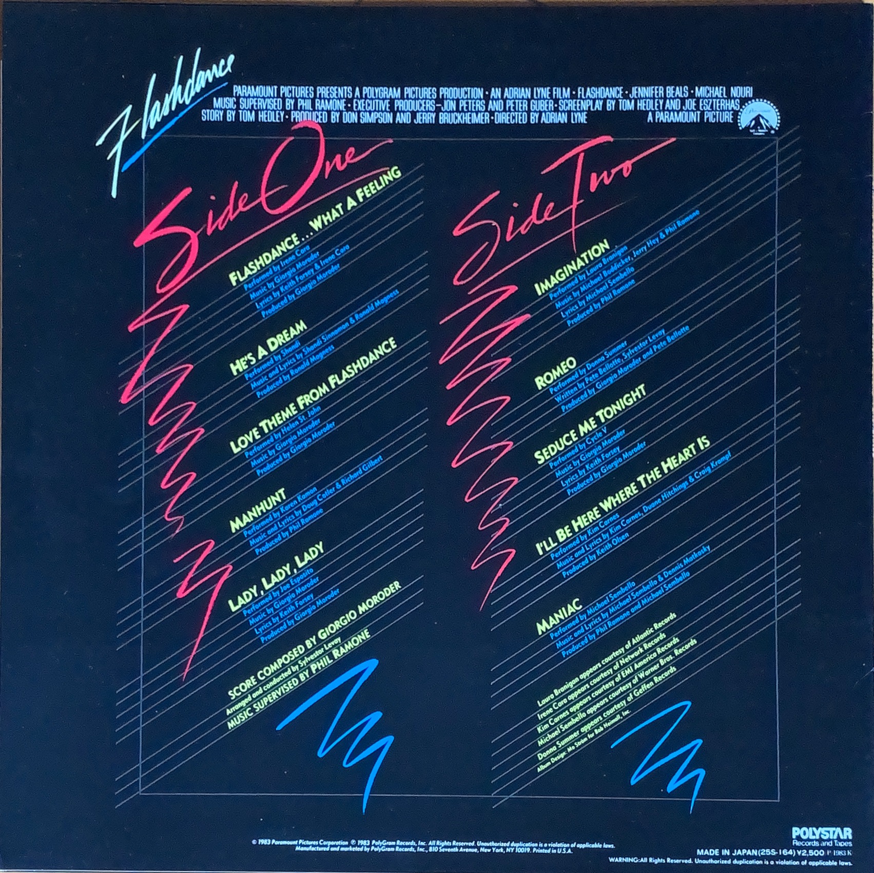 FLASHDANCE / フラッシュダンス [LP] - bar chiba Music Store