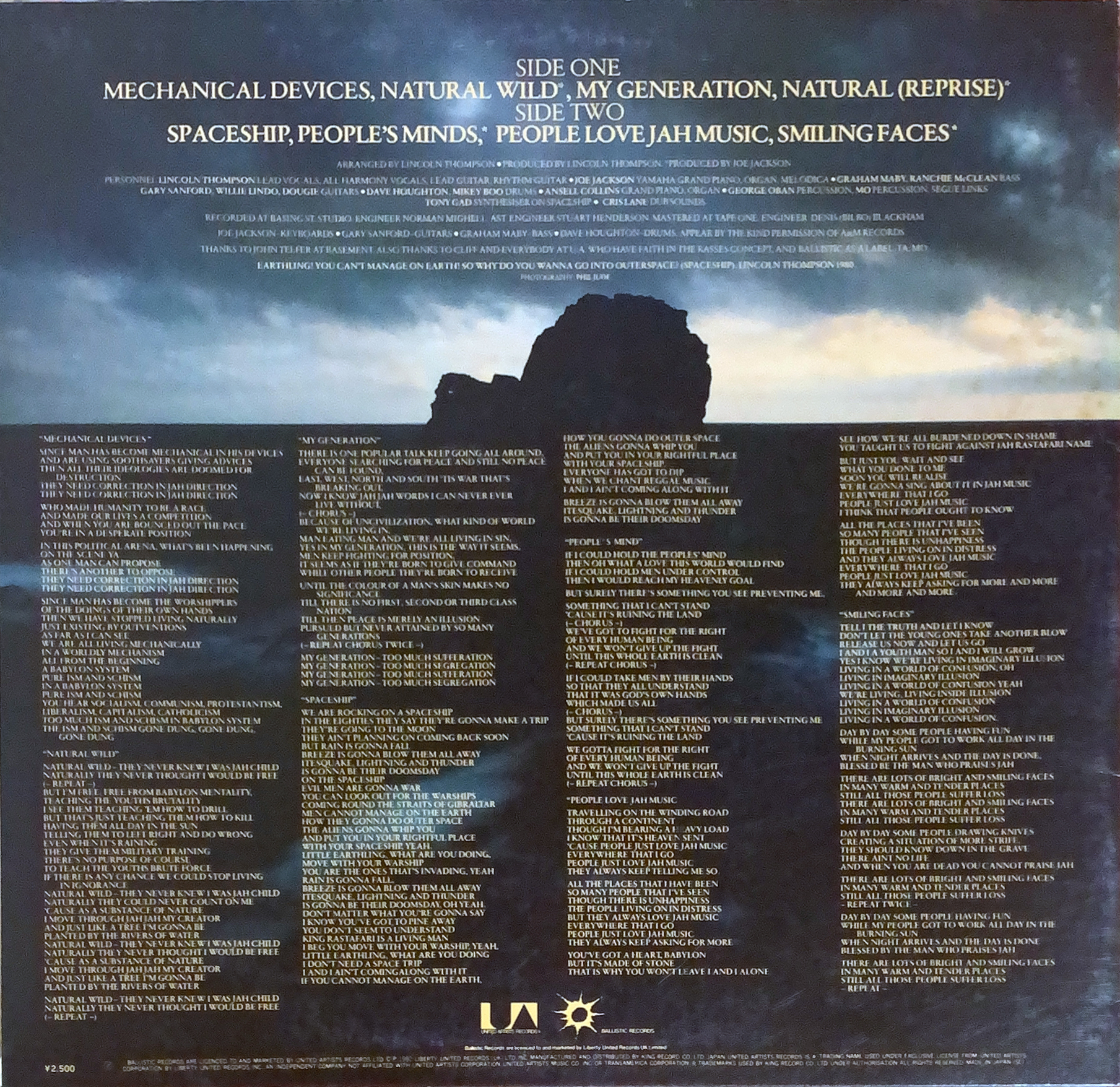 NATURAL WILD [LP] - LINCOLN THOMPSON & RASSES - bar chiba Music Store