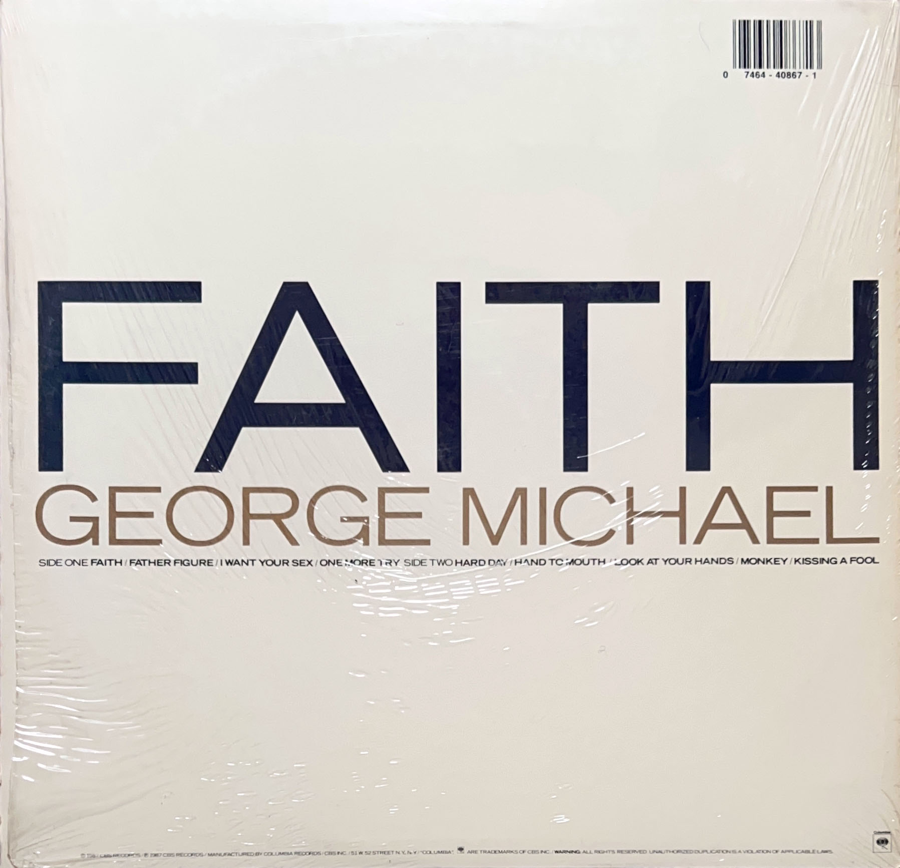 Faith [LP] - GEORGE MICHAEL - bar chiba Music Store